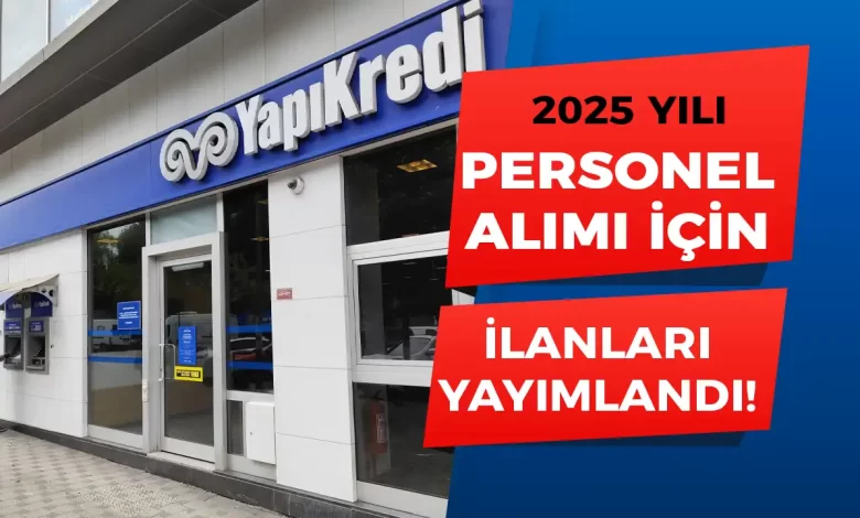 yapı kredi personel alımı
