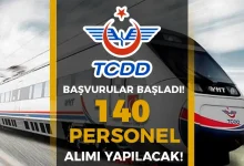 TCDD 140 Personel Alımı Yapacak!