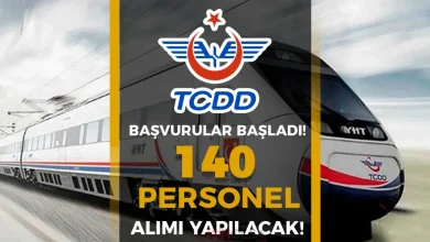 TCDD 140 Personel Alımı Yapacak!