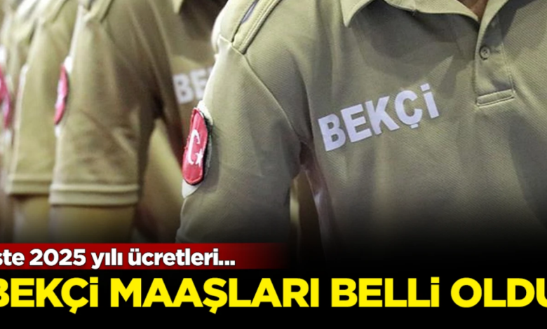 bekçi maaşı ne kadar oldu