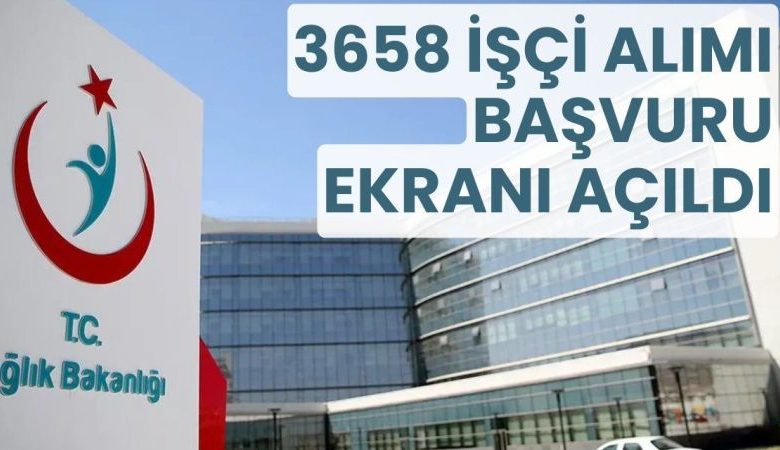 Sağlık Bakanlığı 2025 Yılı Sürekli İşçi Alımı Başladı!