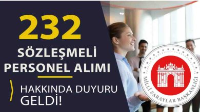 Milli Saraylar İdaresi 232 Personel ve İşçi Alımı Hakkında Duyuru Yayımlandı