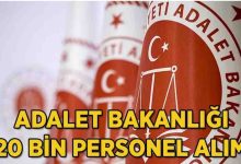 Adalet Bakanlığı 20 Bin Personel Alımı İçin Geri Sayım Başladı