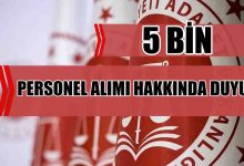Adalet Bakanlığı 2025 Personel Alımı: 5 Bin Kişilik Kadro Açıklandı