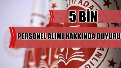Adalet Bakanlığı 2025 Personel Alımı: 5 Bin Kişilik Kadro Açıklandı