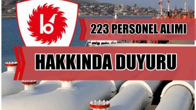 BOTAŞ 223 Personel Alımı Hakkında Duyuru Geldi!