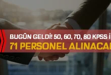 Bugün Yayımlandı: 28 Kasım 2025'te 6 Kurum Toplam 71 Kamu Personeli Alıyor! (KPSS 50-60-70-80)