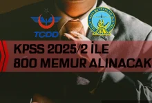 DHMİ ve TCDD KPSS 2025/2 ile En Az 800 Memur Alacak! İşte Beklenen Kadrolar ve Tüm Detaylar