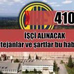 MKE 410 İşçi Alımı Yapıyor