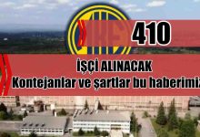MKE 410 İşçi Alımı Yapıyor