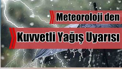 Meteoroloji’den Kuvvetli Yağış Uyarısı