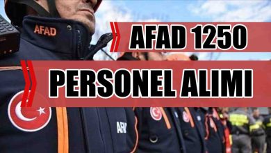 AFAD 1250 Personel Alımı Hakkında Duyuru Geldi