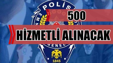 EGM 500 Hizmetli Alımı Yapacak!
