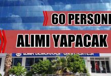 İzmir Demokrasi Üniversitesi 60 Sözleşmeli Personel Alımı Duyurdu
