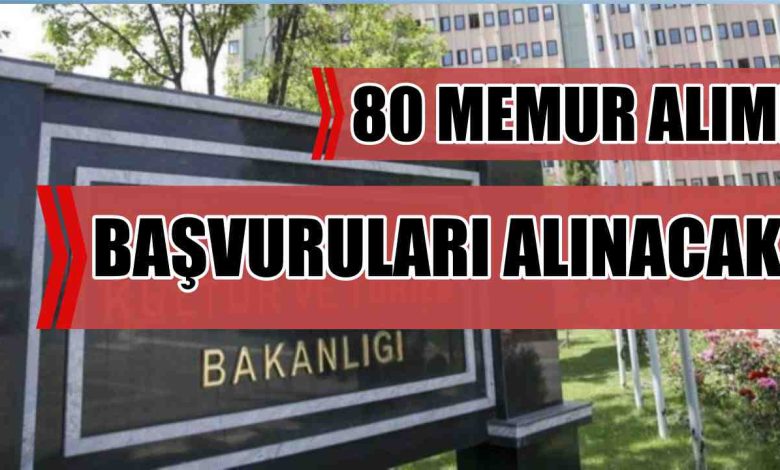 Kültür Bakanlığı 80 Memur Alımı Başvuruları Alınacak