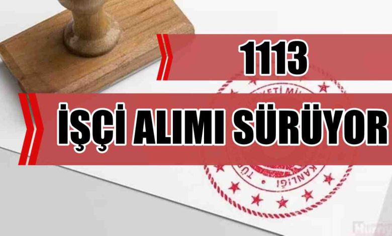 MSB 1113 İşçi Alımı Başvurusu Sürüyor