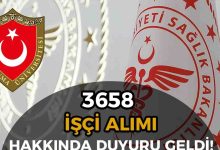 Sağlık Bakanlığı 3658 İşçi Alımı Hakkında Duyuru Yayımlandı