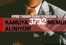 Taban KPSS Puanı Olmadan Kamuya 3.732 Memur Alınıyor! Lise, Ön Lisans ve Lisans