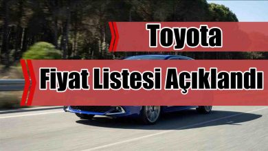 Toyota Aralık 2025 Fiyat Listesi Yayınlandı!