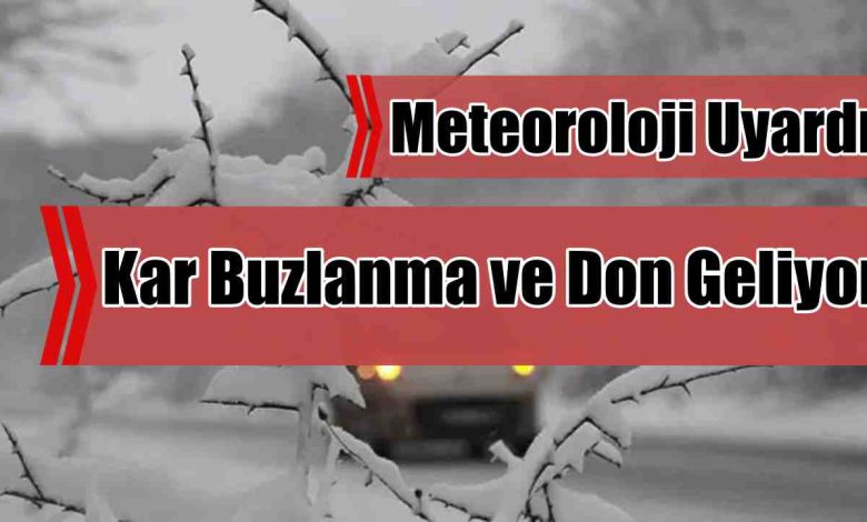 Türkiye’yi Soğuk ve Yağışlı Hava Bekliyor: Kar, Buzlanma ve Don Tehlikesi!