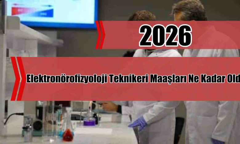 Elektronörofizyoloji Teknikeri Maaşları Ne Kadar Oldu