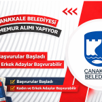 Çanakkale Belediyesi 1 Memur Alımı Yapıyor