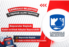 Çanakkale Belediyesi 1 Memur Alımı Yapıyor