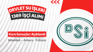 DSİ İşçi Alımı Kura Sonuçları Sorgulama Ekranı – 2026 DSİ 1389 İşçi Alımı İsim Listesi