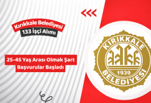 Kırıkkale Belediyesi 133 İşçi Alımı İş İlanı Yayımlandı