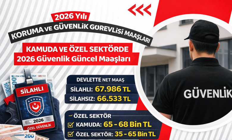 Koruma ve Güvenlik Görevlisi Maaşı 2026: Silahlı ve Silahsız Güvenlik Maaşları Ne Kadar?