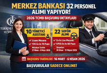 Merkez Bankası 32 Personel Alımı İlanı Yayımlandı