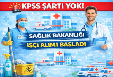Sağlık Bakanlığı KPSS’siz İşçi Alımı Başladı!