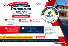 Tokat Tanoba Belediyesi 1 Memur Alımı Yapiyor