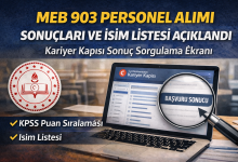 MEB 903 Personel Alımı