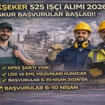 Türkşeker 525 İşçi Alımı 2026: Başvuru Şartları, Kadrolar ve Tarihler Açıklandı