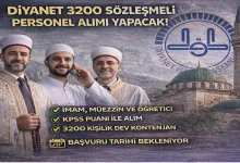 Diyanet 3.200 Personel Alımı Yapacak