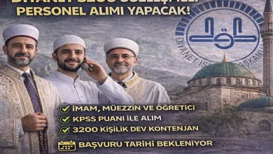 Diyanet 3.200 Personel Alımı Yapacak